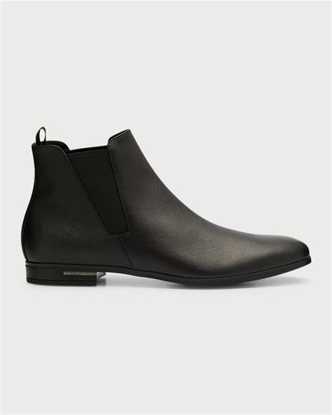 prada saffiano chelsea boots|Prada Saffiano Chelsea Boots .